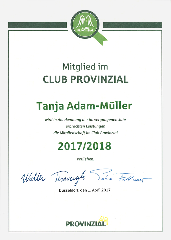 Urkunde Club 2017