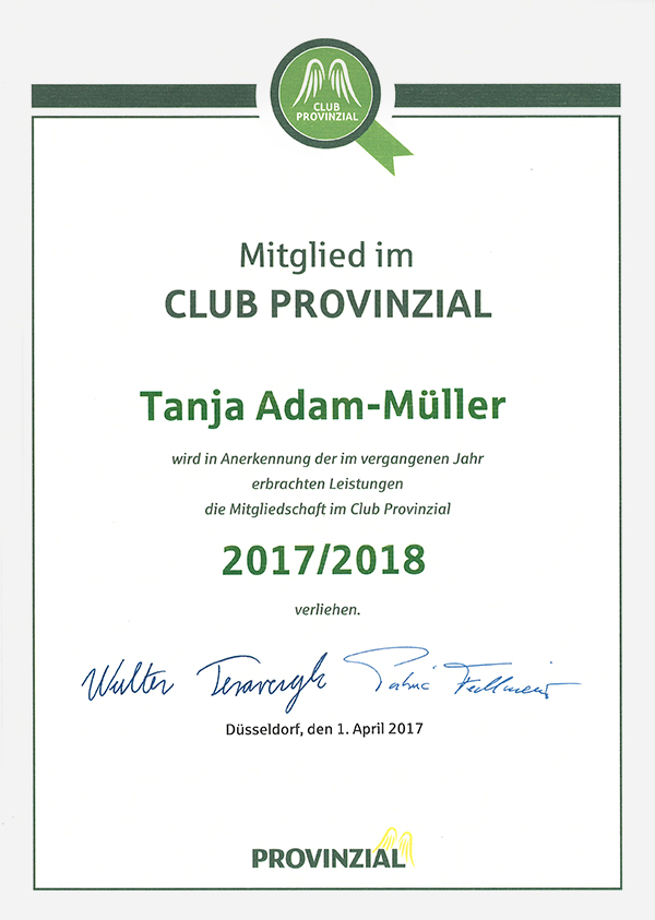 Urkunde Club 2017